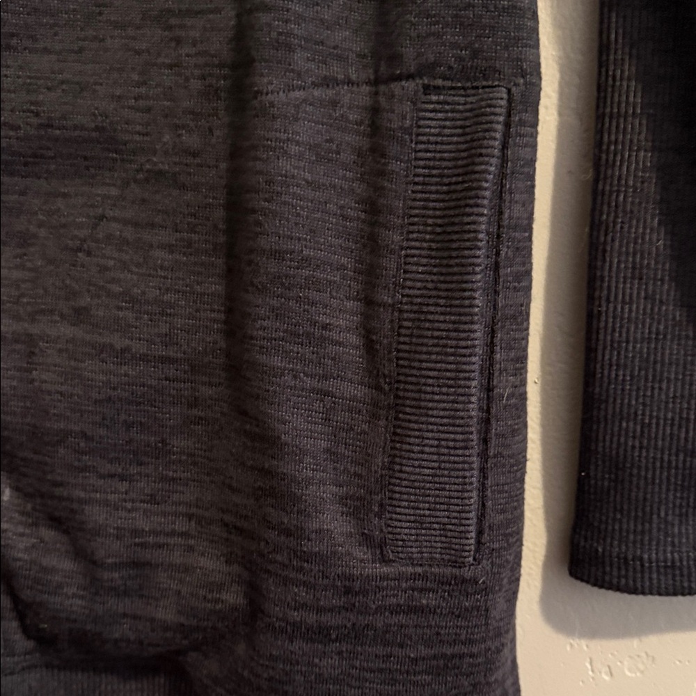 Athleta Charcoal Gray Hooded Open Front Jacket XSmall - Picture 5 of 10